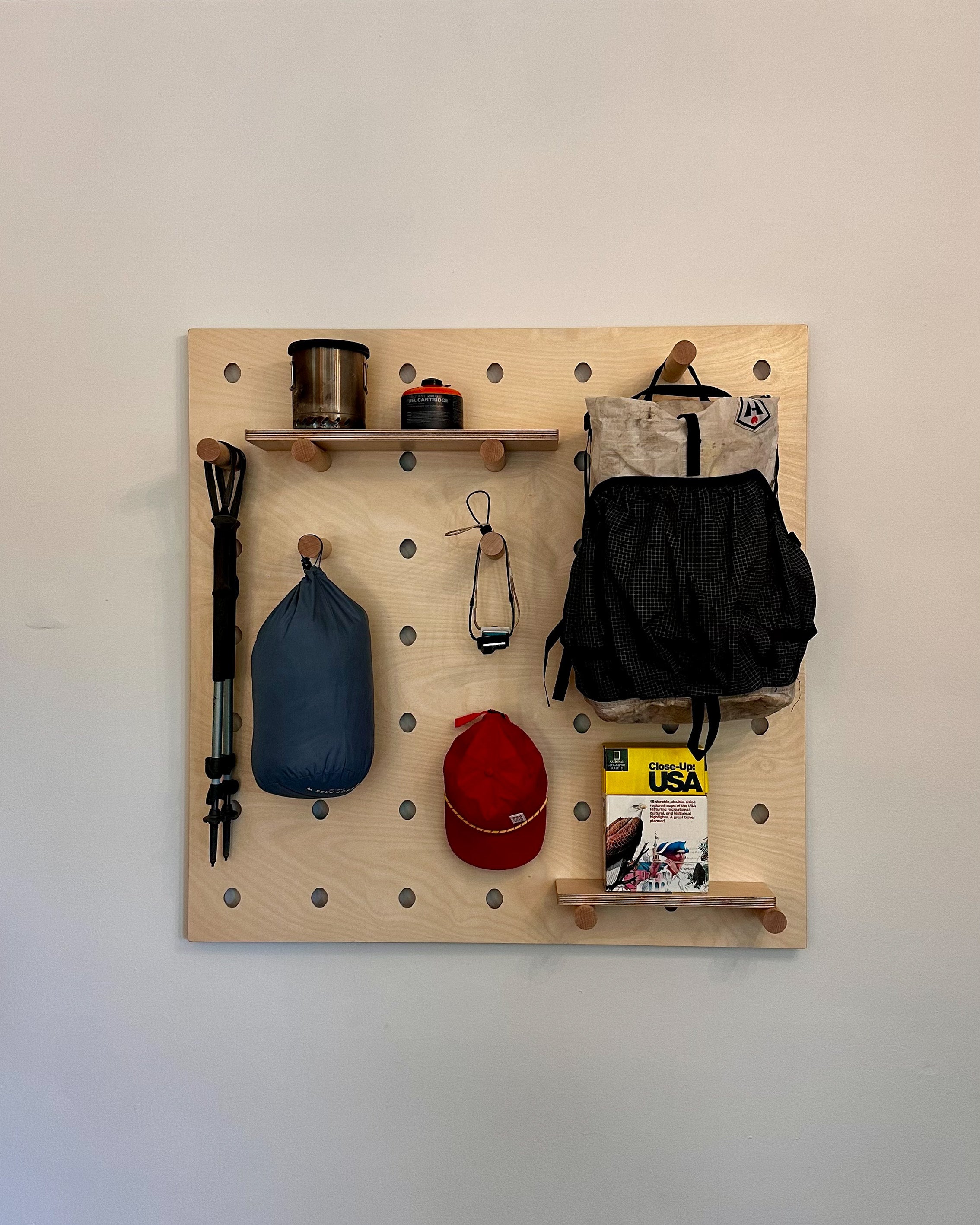 Gear Wall - Includes Pegs, Shelves and Mounting Hardware (Pre-Order)